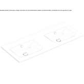 Podwójna umywalka ceramiczna Irondale