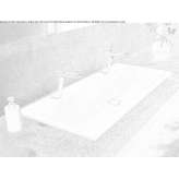 Built-in washbasin made of double enamelled steel Glarus