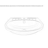 Single oval washbasin made of stainless steel Kanianka