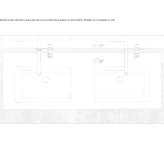 Recessed double sink in composite material Wisch