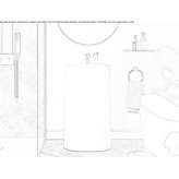 Free-standing square washbasin Dolotek© Ojus