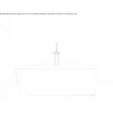 Ceramic countertop washbasin, rectangular, single Arpacay