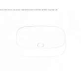 Rectangular single ceramic washbasin Marple