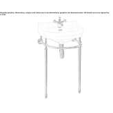 Round console washbasin made of porcelain glass Schitu
