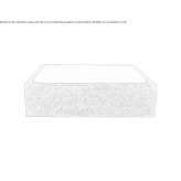 Rectangular washbasin made of stone Topsham
