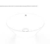 Round ceramic washbasin, countertop Trafford