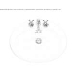 Recessed porcelain washbasin Cosolapa