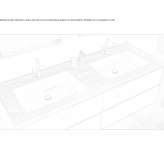 Luxolid® recessed double sink Chiaiano