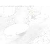 Akron© oval countertop washbasin Casanova