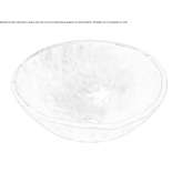 Round, glass countertop washbasin Tewantin