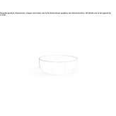 Round countertop washbasin made of resin Sonico