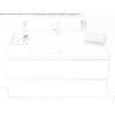 Luxolid® single recessed washbasin Chiaiano