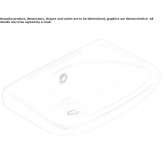 Oval porcelain wall washbasin Tamames