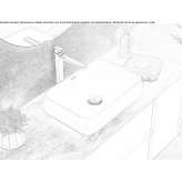 Dolotek© rectangular countertop washbasin Ojus