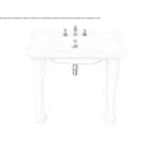 Porcelain console washbasin Damnica