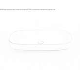 Ceramic countertop washbasin, oval, single Marple