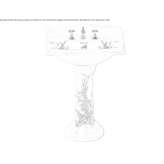 Porcelain washbasin on a pedestal Shikhany