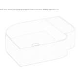 Livingtec® washbasin with integrated countertop Torphins
