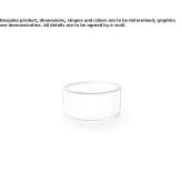 Round countertop washbasin made of resin Sandwich