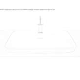 Recessed rectangular single ceramic washbasin Arpacay