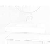 Luxolid® rectangular wall washbasin Wisch