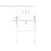 Porcelain console washbasin Shikhany