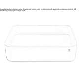 Corian® rectangular countertop washbasin Verovany