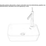 Ceramic countertop washbasin Nunda