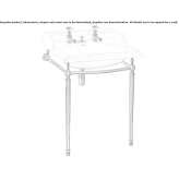 Rectangular console. Washbasin made of ceramic materials Piaxtla