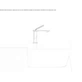 Countertop or wall-hung ceramic washbasin with overflow Arpacay