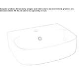 Ceramic washbasin with overflow Sharkan