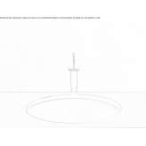 Round single ceramic washbasin Arpacay