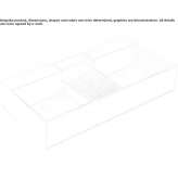 Double rectangular countertop washbasin Melissi