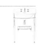Porcelain console washbasin Cosolapa