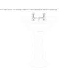 Porcelain washbasin on a pedestal Cosolapa