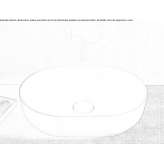Luxolid® oval countertop washbasin Kinston