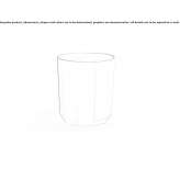 Round countertop washbasin made of resin Sonico