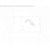Rectangular single ceramic washbasin Sedbergh