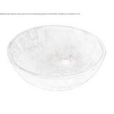 Round, glass countertop washbasin Tewantin