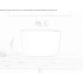 Luxolid® square countertop washbasin Platy