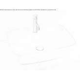 Countertop/recessed ceramic washbasin Sadov