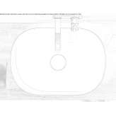 Luxolid® oval countertop washbasin Kolay