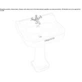 Umywalka edwardiańska 61 cm ze standardowym cokołem Canar