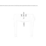 Porcelain console washbasin Winzer
