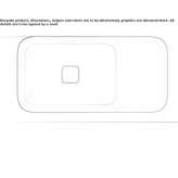 Recessed rectangular ceramic washbasin with integrated countertop Lanivtsi