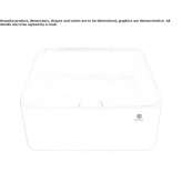 Square ceramic washbasin, countertop Solina