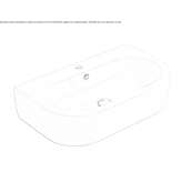 Umywalka ceramiczna owalna Meningie
