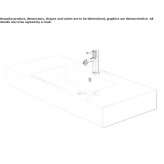 Rectangular ceramic washbasin Dorolt
