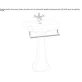 Rectangular glass Chinese washbasin with a towel rack Minorca