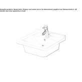 Recessed washbasin made of polished ceramics Dardagny